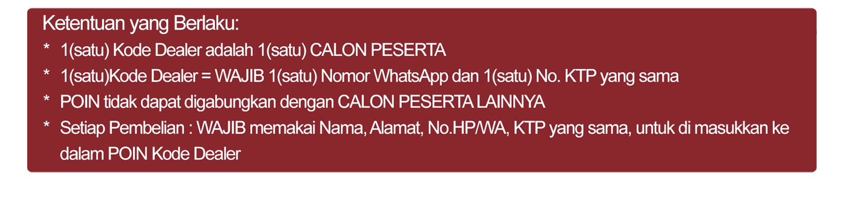 ketentuan